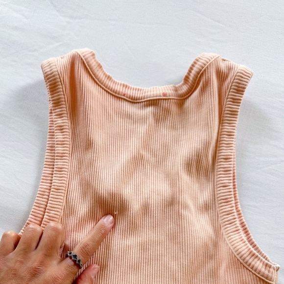 Agolde Ribbed Rayne Tank in Cabana size S - Picture 5 of 7